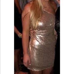 Sparky one shoulder lulus dress